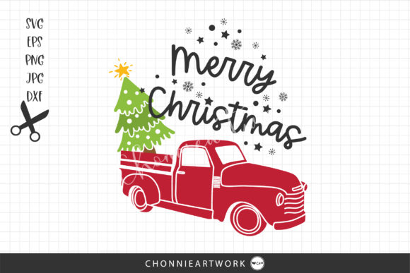 Christmas Truck with Tree