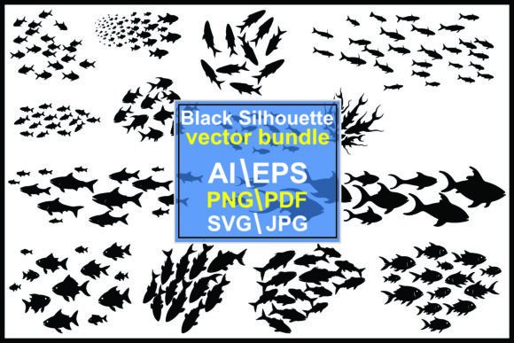 Fish Silhouettes Bundle: Graphics & Illustrations for Brand Storytelling