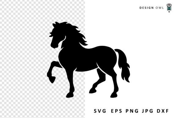 Horse Silhouette SVG: Graphics for Crafts & Local Branding
