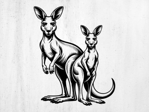 Kangaroo SVG: Animal Cut File for Crafts & Graphics