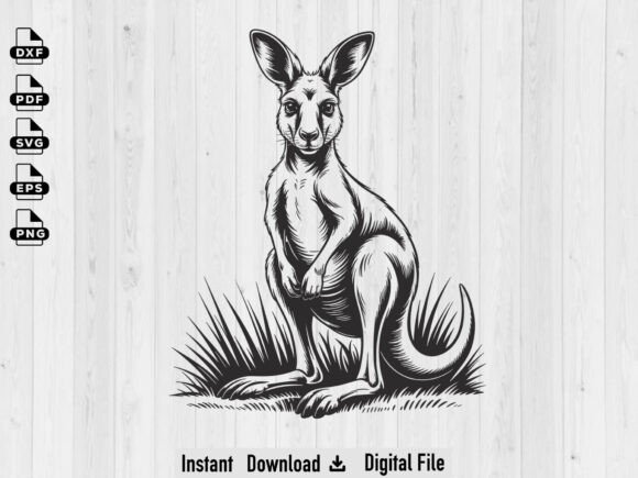 Kangaroo SVG Graphics for Crafts & Branding