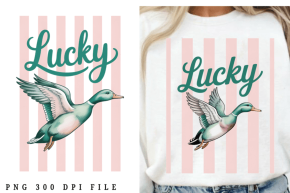 Lucky Duck Stripe PNG Design: Graphics & Illustrations Review