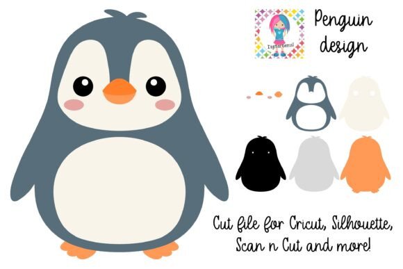 Penguin SVG Animal Paper Craft Design