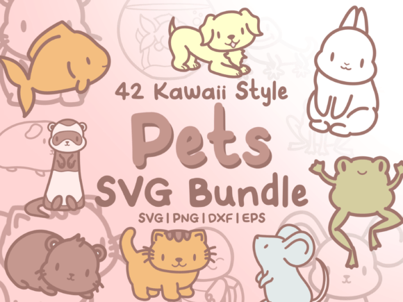 Pet Animals SVG Illustrations