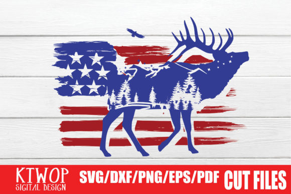 USA X Animal Moose Graphics: Fourth of July Crafts