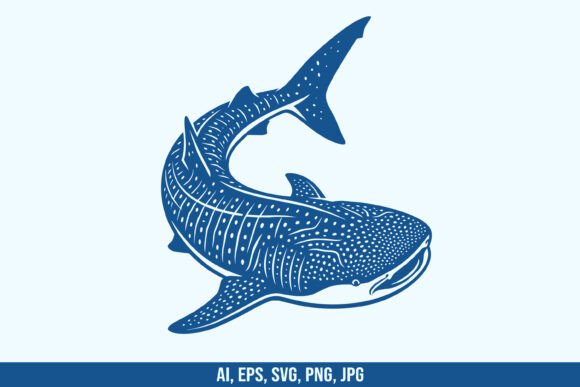 Whale Shark Vector SVG Design: Graphics & Illustrations for Publishers